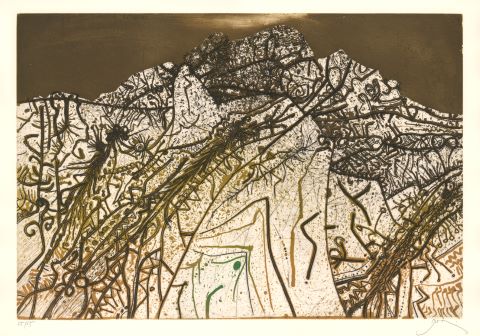 Mario Prassinos (1916-1985) Alpilles, vertes