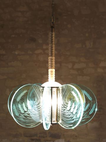 Très important lustre moderniste