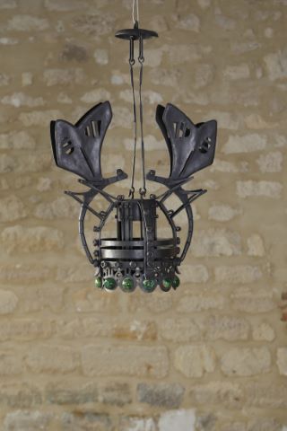 Lustre aux deux libellules