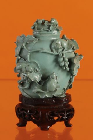 Petit vase en turquoise