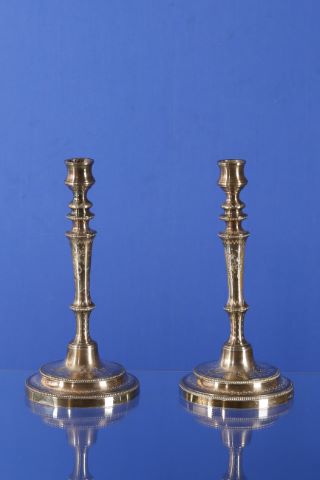 Paire de bougeoirs