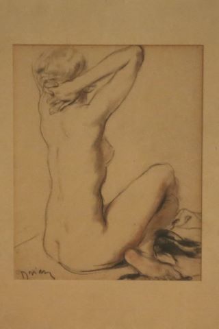Étienne Adrien Drian (1885-1961) Femme nue de dos