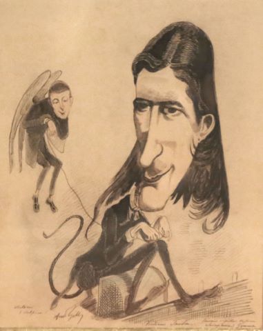 André Gilles (1840-1885) Victorien Sardou faisant...