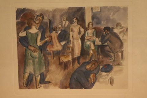 Maurice Louis Savin (1894-1973) Scène de taverne