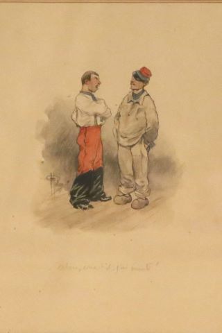 Albert Paul Guillaume (1873-1942) Deux soldats