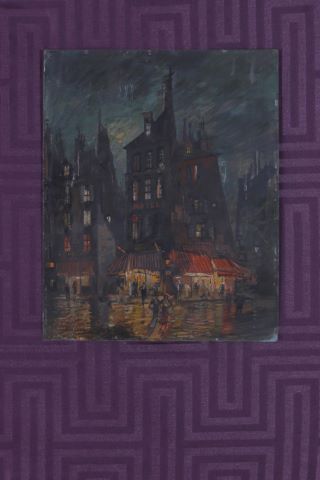 Paris nocturne (rue de Venise ?)