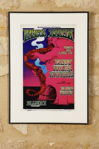 Greg Irons (1947-1984) Affiche des concerts du 3...