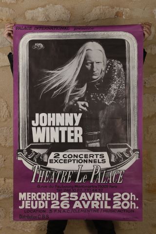 Rare affiche, Johnny Winter