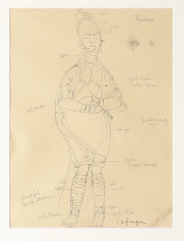 Portrait d'une femme de la tribu Padaung