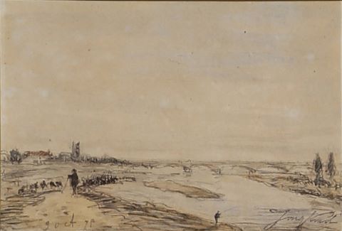 Johan-Barthold Jongkind (1819-1891) Paysage...