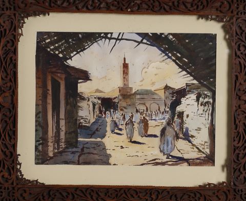 Ecole orientaliste du début du XXe siècle Mosquée...