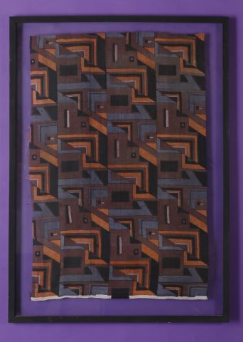 Josef Hoffmann (1870-1956) Suite de deux tissus...