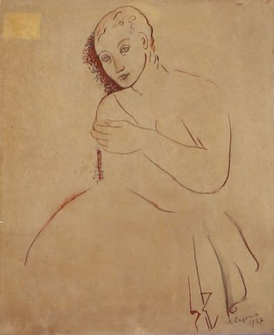 Maria Lagorio (1893-1979) Esquisse de femme