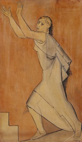 Maria Lagorio (1893-1979) Personnage au bras levés