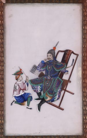 Suite de trois peintures