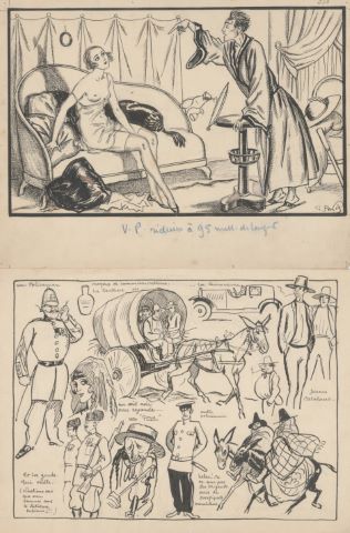 4 dessins humoristiques et érotiques