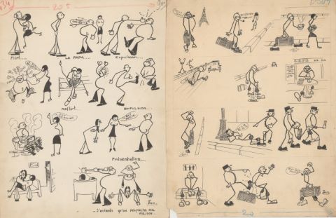 6 planches humoristiques