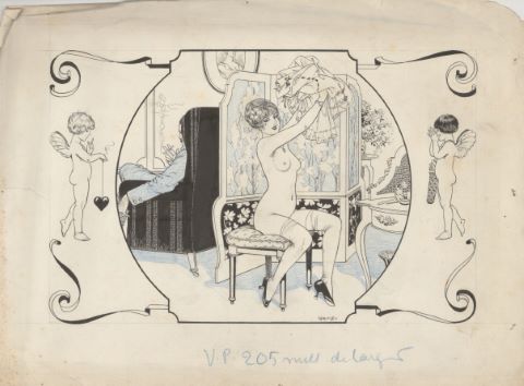 Femme nue dans un intérieur