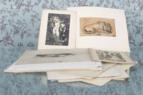 Environ 70 gravures diverses