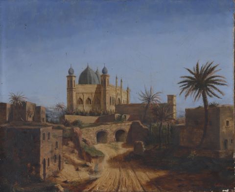Vue d’une mosquée en Inde