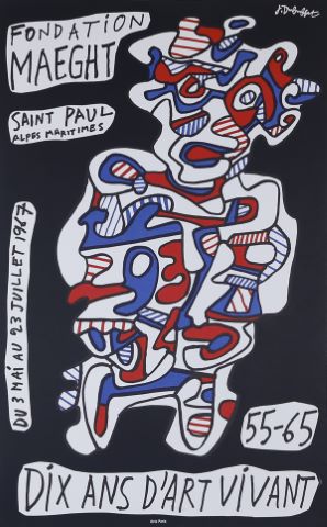 Jean Dubuffet (1901-1985) Affiche d'exposition...