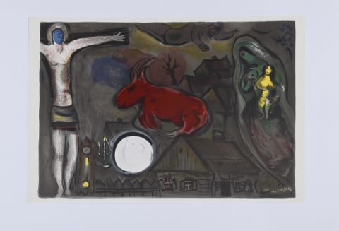 Marc Chagall (1887-1985) Derrière le miroir,...