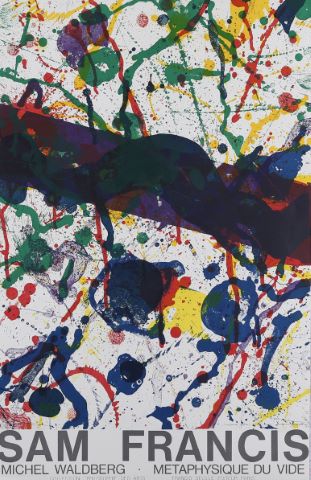 Sam Francis (1923-1994) Affiche pour Michel...