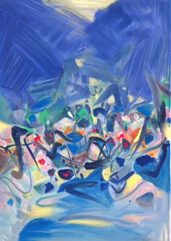 Chu Teh-Chun (1920-2014) Blue Season