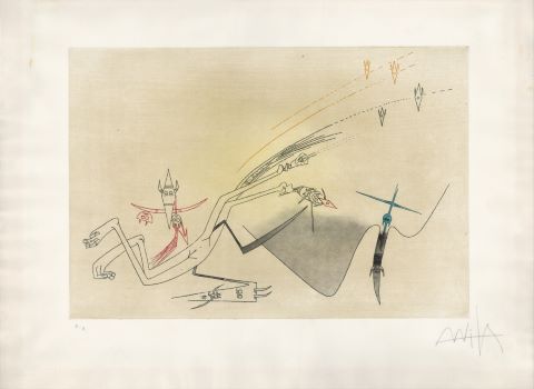 Wifredo Lam (1902-1982) Contre une maison sèche