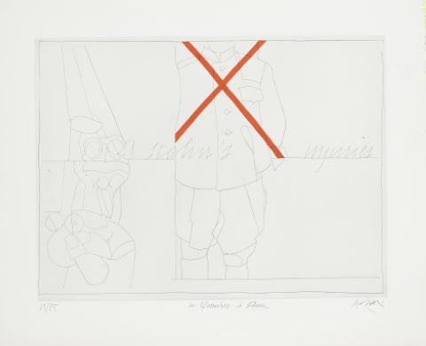 Valerio Adami (né en 1935) Les Blessures...