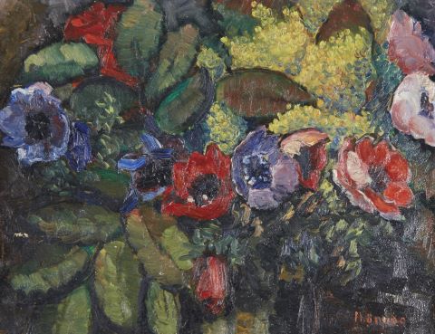 Alexandre Goude (XXe siècle) Composition florale