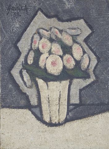 Alexandre Goude (XXe siècle) Bouquet de fleurs