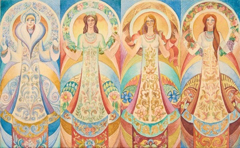 2 projets de fresque pour un monument à Cherkassé