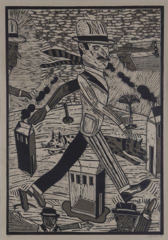 Antonio Seguí (né en 1934) Saut dans le ciel