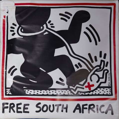 Keith Haring (1958-1990) Free South Africa