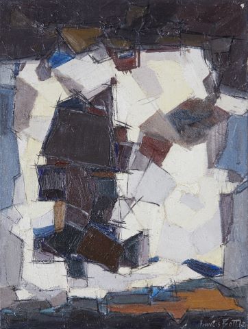 Francis Bott (1904-1998) Composition mauve