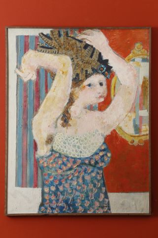 Gérard Tisserand (1934-2010) Robe imprimée