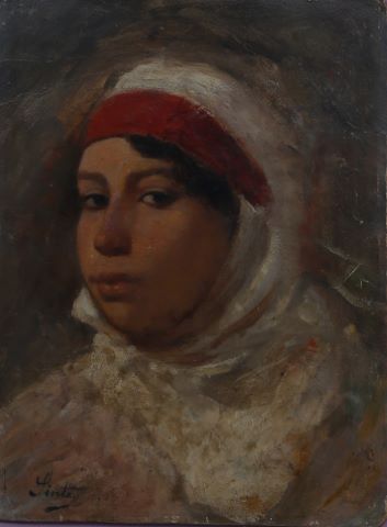 Joseph Sintes (1829-1913) Portrait orientaliste