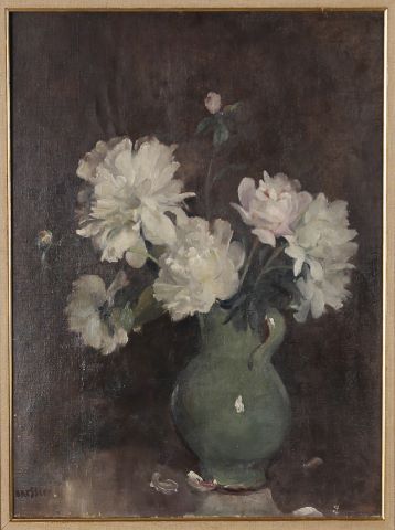 Emile Bressler (1886-1966) Bouquet de pivoine