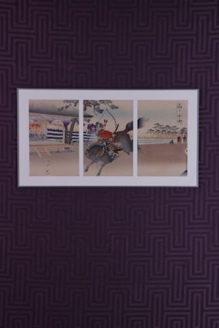 Chikanobu Triptyque d'estampes