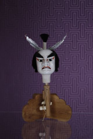 Tête de marionnette du théâtre Bunraku