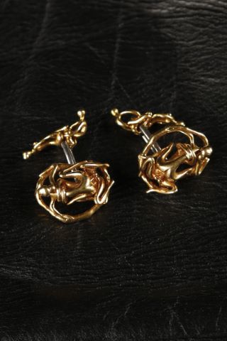 Jean Filhos (1921-2002) Paire de boutons...
