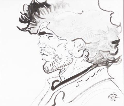 Le Lieutenant Blueberry de profil