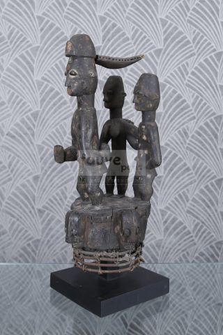 Nigéria Cimier à trois personnages Ijaw