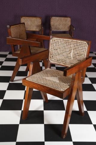 Pierre Jeanneret (1896-1967) Ensemble de quatre...