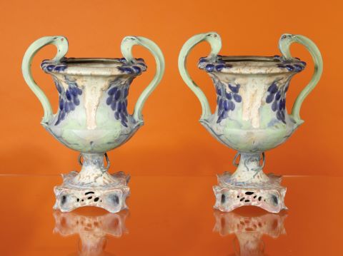 Amphora Paire de vases balustre