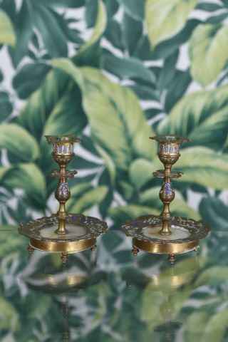 Paire de bougeoirs