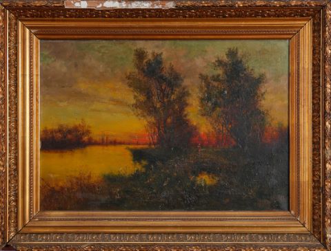 B.M. Lesbrot (XIXe siècle) ? Paysage