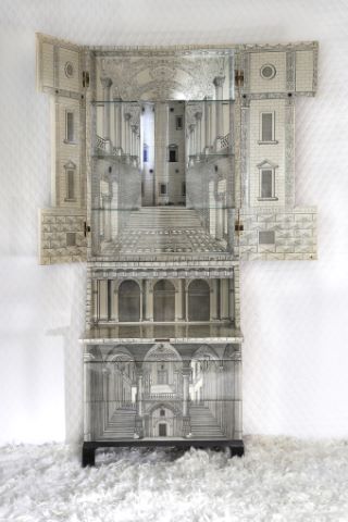 Piero Fornasetti (1913-1988) Trumeau Architettura