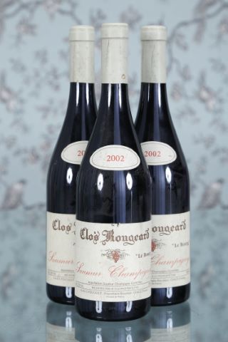 3 bouteilles 2002, Clos Rougeard (Frères Foucault)